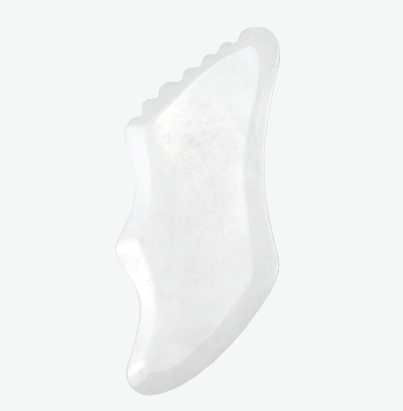 2024 Jade blanche pour le visage et le corps Jade Guasha Massager Board Gua Sha Stone Scraping Board 11,8cm*5cm*0,5cm pour le corps et le visage
