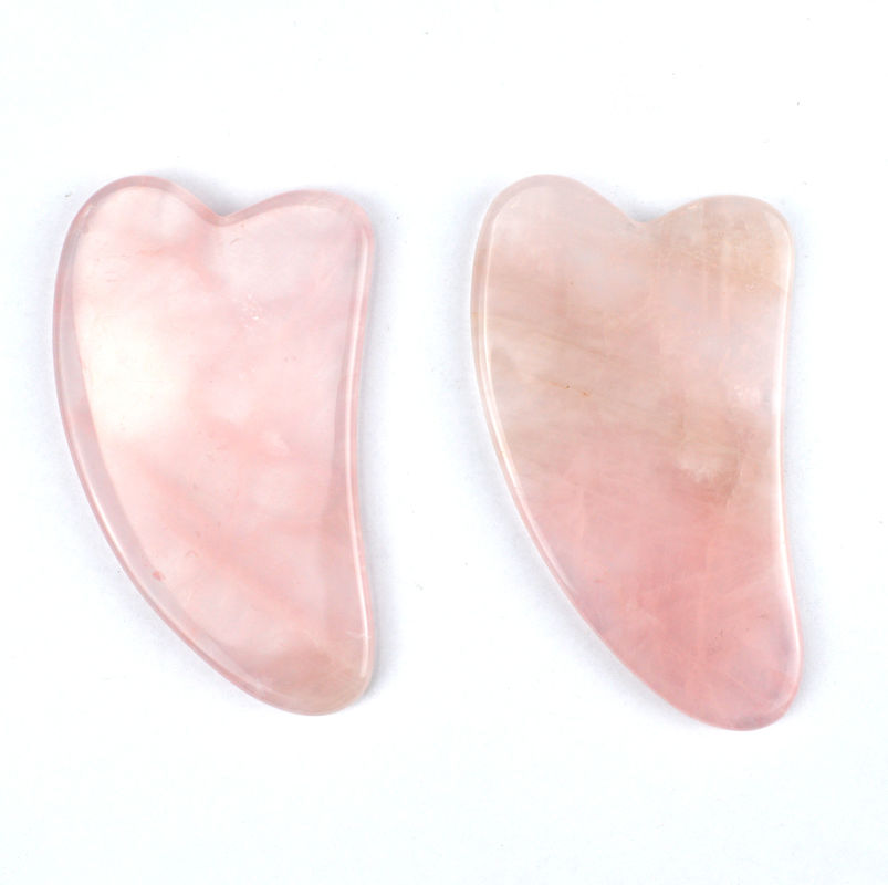 Scraper portable en jade naturel pour le massage du visage et du cou et les soins de beauté