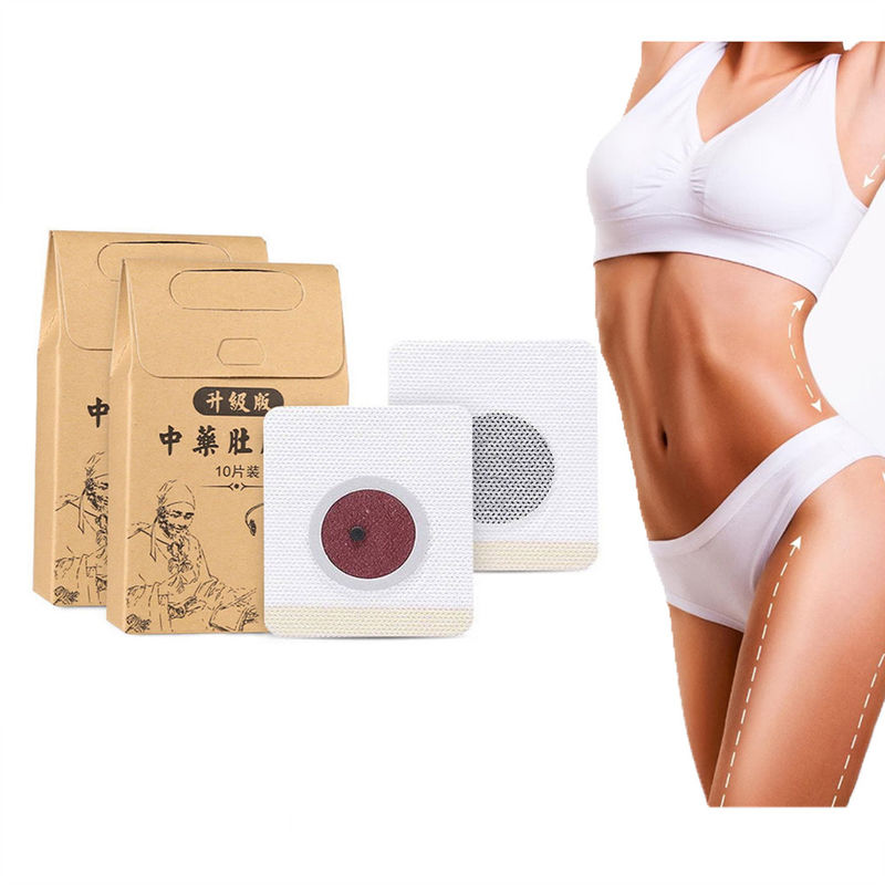 10pcs Effectif volume du corps Chinois Herbes du corps Perte de poids Brûlure de graisse Pluies de perte de poids Navel Slim Sticker Détoxification
