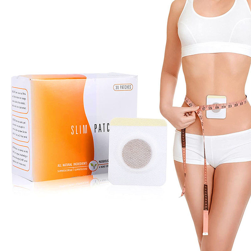 Fonction de massage 30pcs Tissu non tissé brûleur de graisse Perte de poids Détox Slim Patch pour le nombril Autocollant produits minceur soins du corps