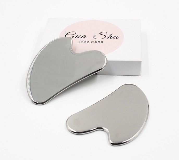 Goua Sha en acier inoxydable en métal Scraping Guasha Board Facial Spa Massage du corps Massage du méridien Soins de la peau outil de salon de beauté