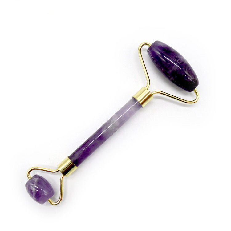 Rouleau de gua sha Améthyste rouleaux faciaux rouleaux de jade rouleau de guasha pour beauté masseur facial