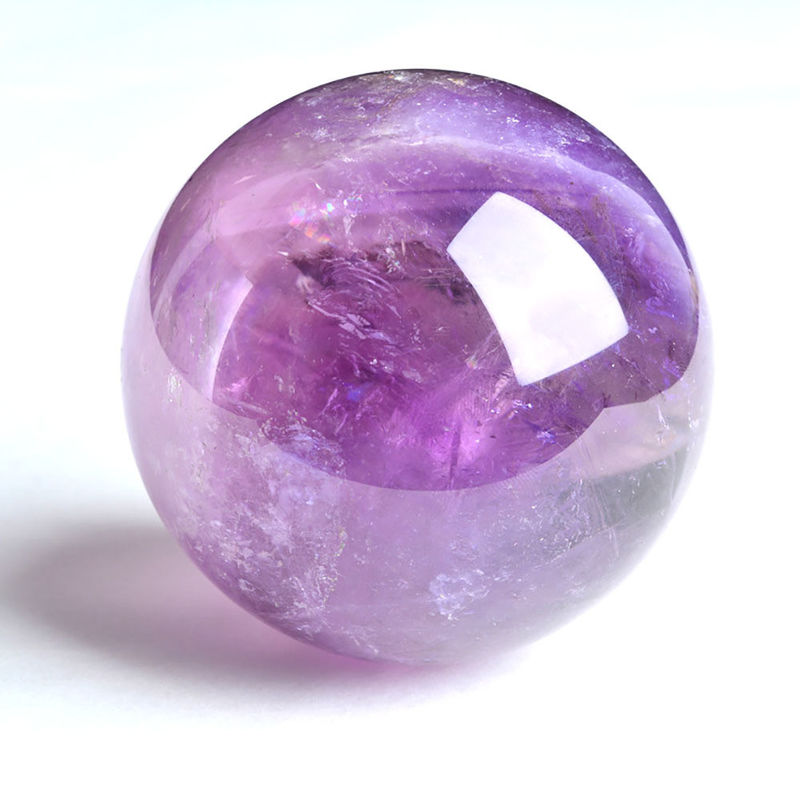 3-5/Appect Natural Améthyste Ball Fengshui Décoration Sphère de pierre précieuse pour la décoration de la maison et du bureau