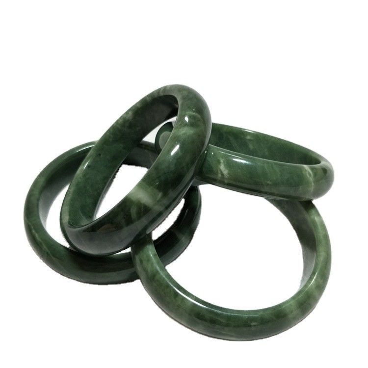 Bracelet vert émeraude naturel et brassard de jade pour hommes et femmes beauté avec amour thème de pierre précieuse