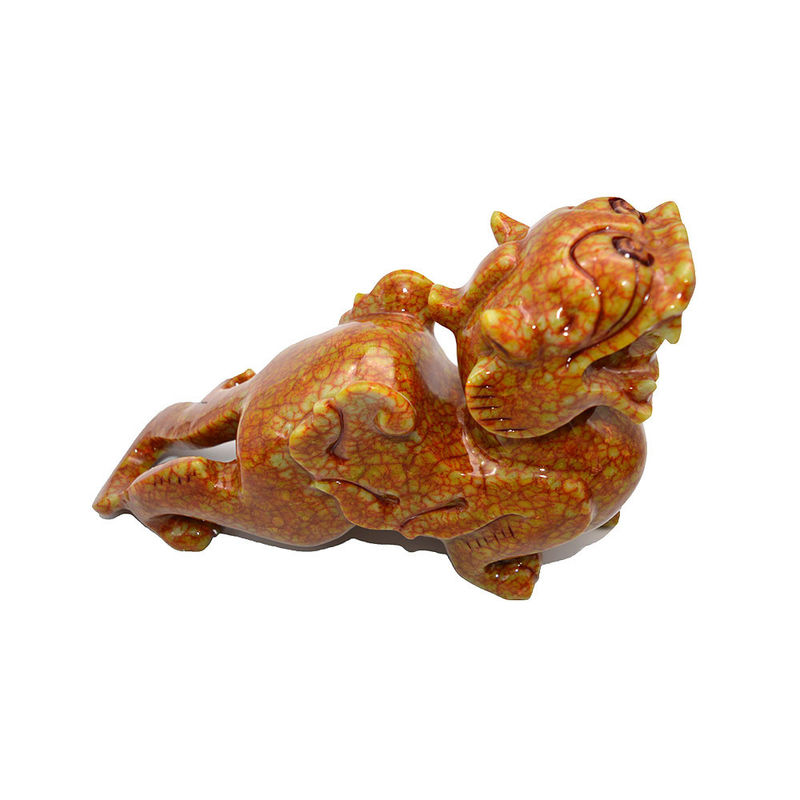 Pixiu en jade naturel sculpté sur mesure pour le bureau Feng Shui à un prix abordable