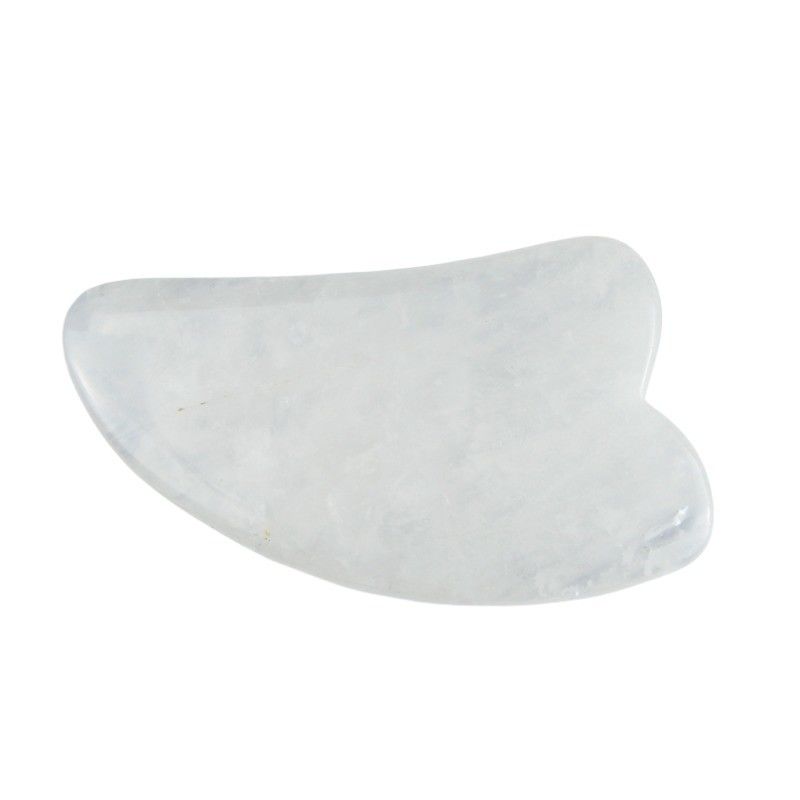 2024 Horn Shape Clear Quartz Gua Sha Scraping Massage Board L'équipement de massage corporel incontournable pour la santé et le bien-être