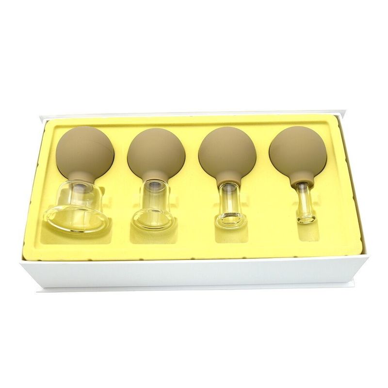 96 mm de hauteur Chinois Traditionnel verre Cupping Massage Thérapie Vacuum équipement de Cupping Set Kit pour le dos Épaule Jambe Corps