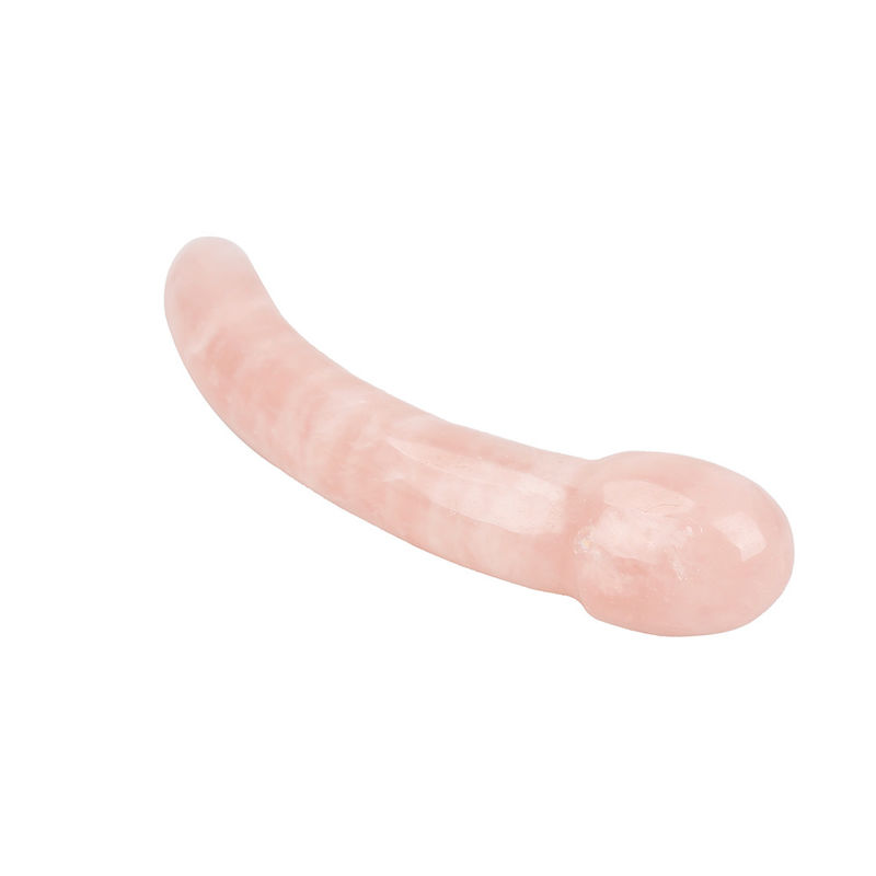 Massage corporel au quartz rose relaxant Yoni Stick fait à la main pour la relaxation naturelle du corps et la fonction musicale