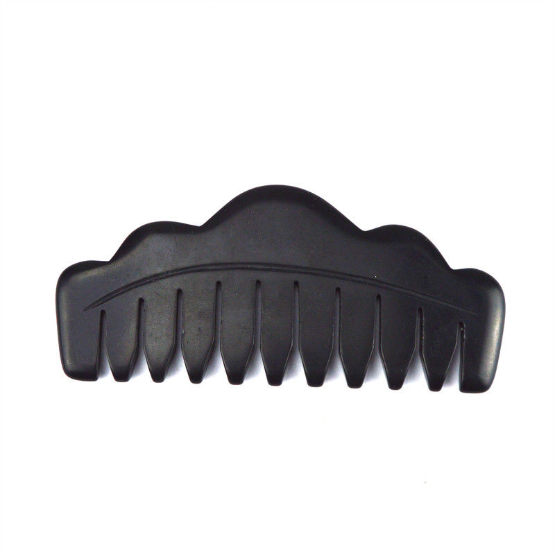 Massageur de corps Meilleurs produits 2024 Mini Naturel Noir Bian Stone Gua Sha Massage du cuir chevelu Peigne Guasha Massageur pour le visage et le corps
