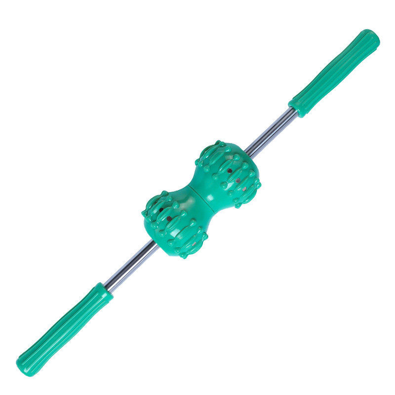 PVC fort magnétique double boule arrière masseur corps méridien rouleau de massage manuel Acupoint Stick