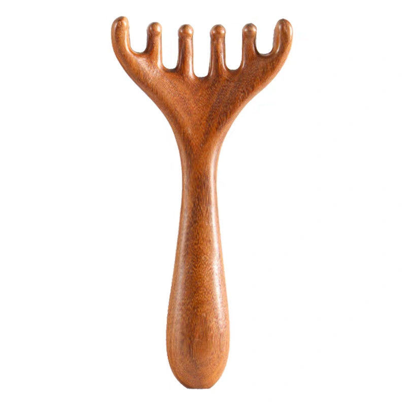 Déverrouillez votre beauté En forme de corne de cerf Scalpe Méridien Massageur Tête Gua Sha Massage Peigne Pour le visage et le corps de relaxation