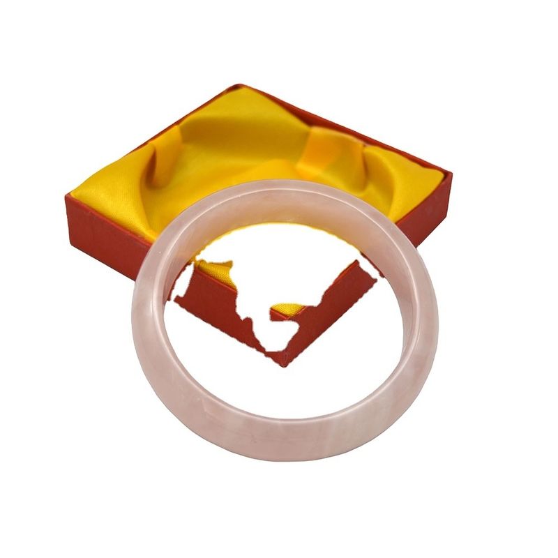 Des bracelets en rose de cristal de quartz, des bracelets ronds, des cadeaux de mariage pour les femmes et les hommes.