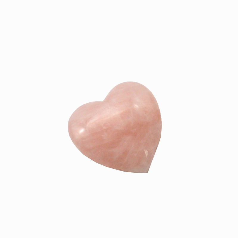Técnique de pierre sculptée en forme de cœur en rose-quartz sculpté 0,35 kg Cœurs en pierre précieuse naturelle pour cadeau de mariage