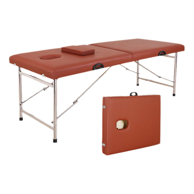 Table de massage de salon de beauté Spa Lit pliable portable avec conception simple multifonctionnelle et sac de rangement inclus