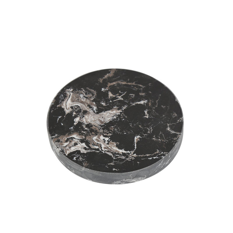 Caractéristique régionale Marbre naturel ronde carré hexagone Blanc tasse tapis de café sous-marins de thé pour les boissons tapis de cuisine à domicile