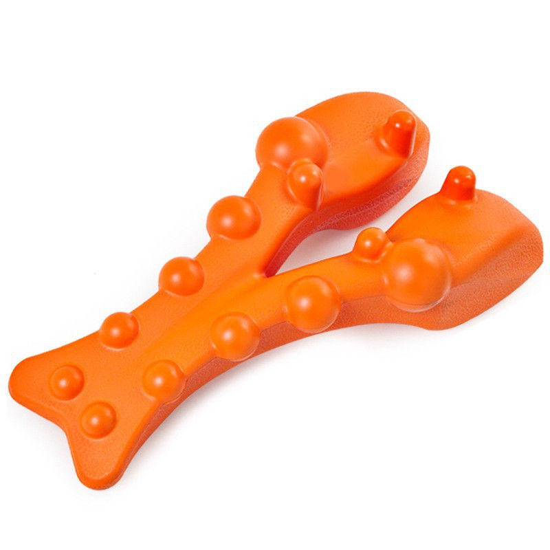 Support du corps oreiller de massage cervical portable avec masseur d'acupression et étirement du dos en coton mémoire