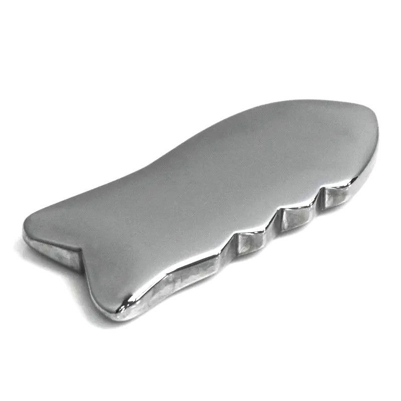 Terahertz Gua Sha Scraping Massage Outil avec la pierre d'énergie et le point d'acupuncture Massage 91 * 37mm