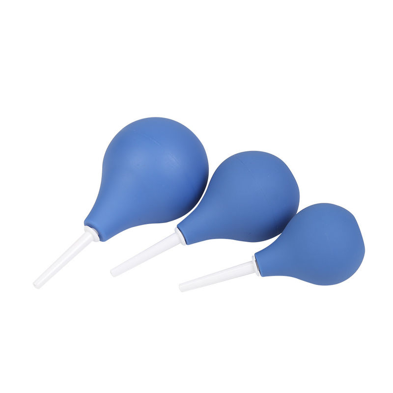 Enema bleu PVC Boule de douche Seringuette de nettoyage du côlon Kit médical pour douche anale Douche vaginale Hommes Femmes