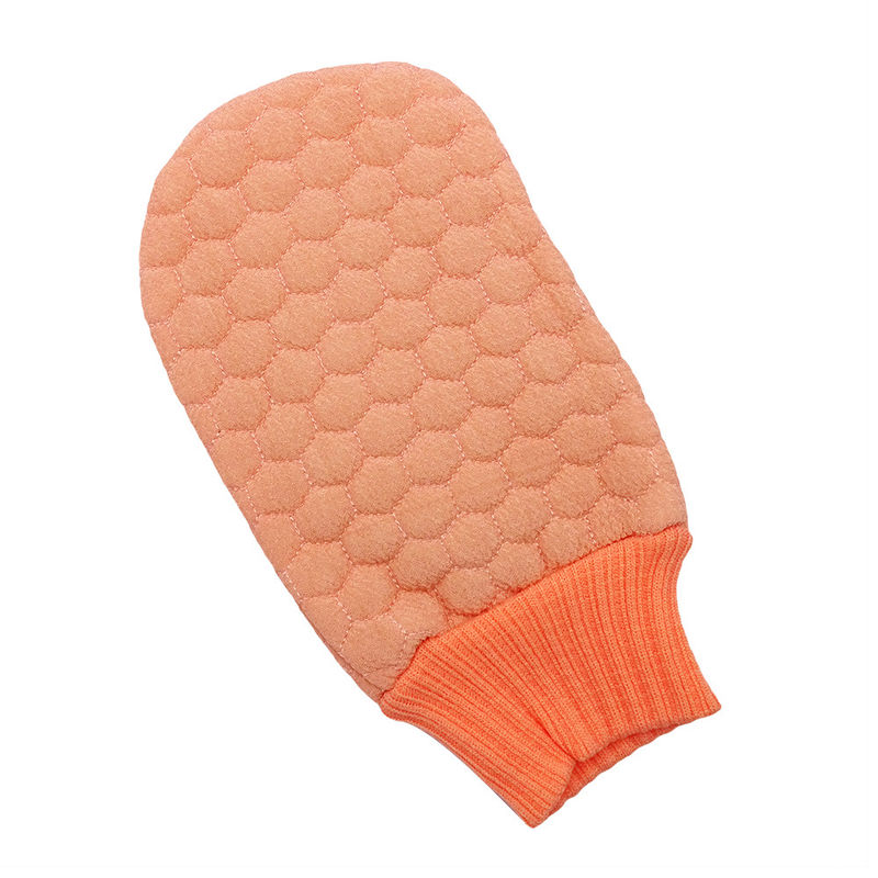 Gants exfoliants de nettoyage en profondeur avec logo personnalisé pour les gants en cuir mort et le rinçage du corps