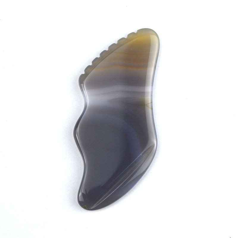 Équipement de massage des muscles du corps Tendance Agate Blanc Gua Sha Scraping Board pour les soins personnels et le soin du corps