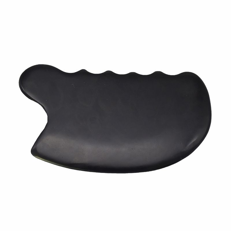 Pierre Bian Noire Pure Naturelle Gua Sha Tableau Massage Facial Cosmétique Lift Resserrer la Peau Tout Le Corps Massage Facial