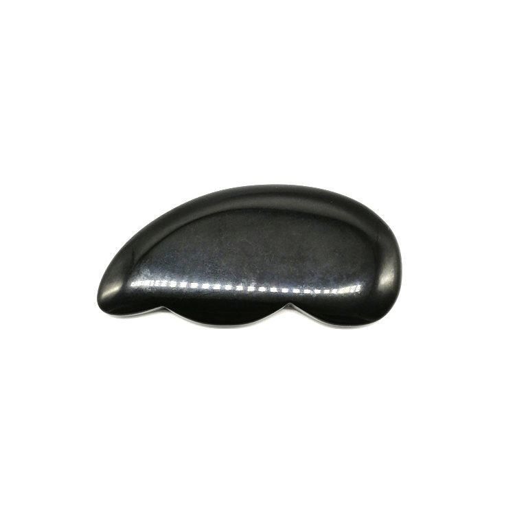 Massage du visage et rasage du corps 9,5*5*0,5 avec la pierre Gua Sha Obsidienne Noire