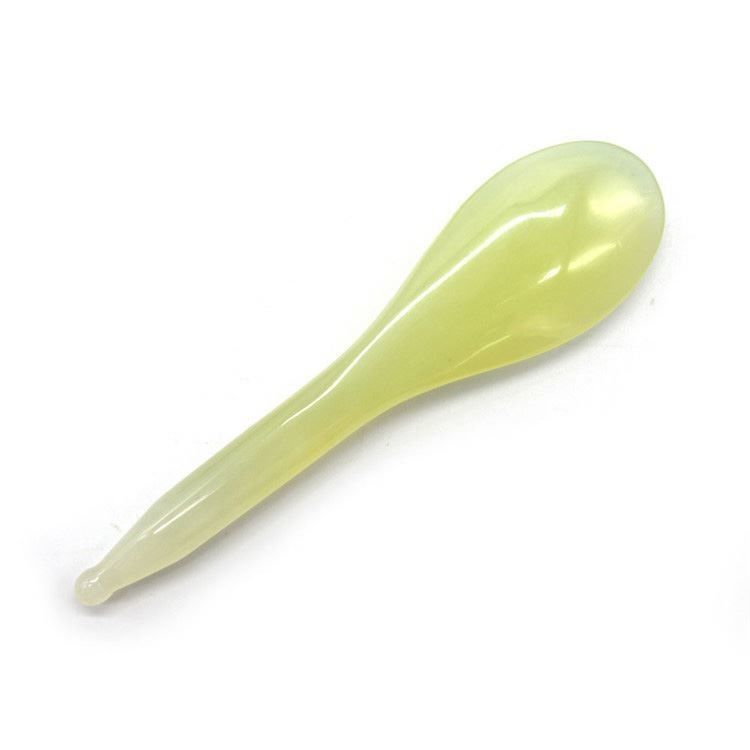 Améliorez votre expérience de massage avec l'outil et le stylo certifié ISO9001 Xiuyan Jade Spoon Gua Sha
