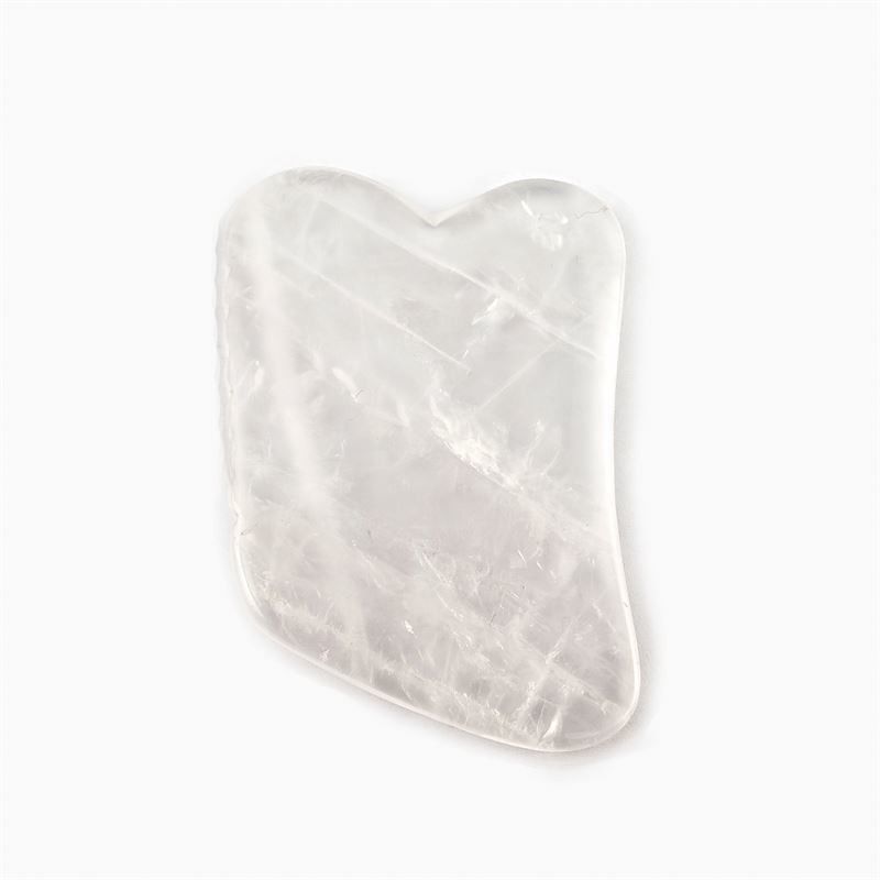 Outil de massage facial Quartz clair Outil de grattage Gua Sha pour le traitement SPA et l'acupuncture