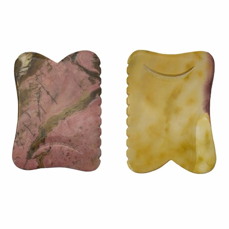 Outils de massage du corps de style chinois Mookaite Pour la beauté Guasha Stone Scrapping Face Gua Sha Stone Therapy Outil de massage
