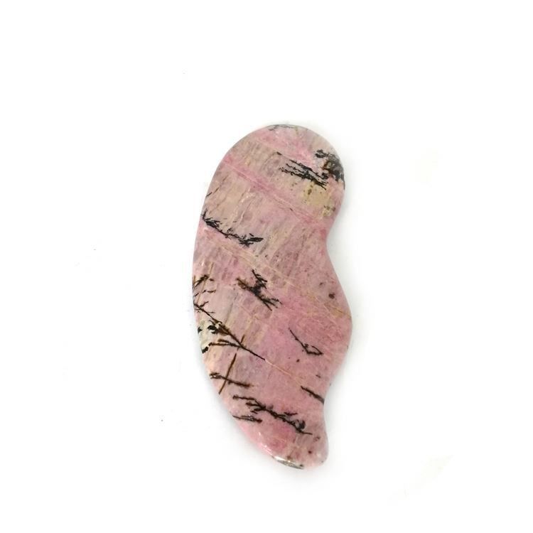 Massage pour la santé du corps Essentiel Rhodochrosite naturel Gua Sha Scraping Massager pour la fonction de soins de santé