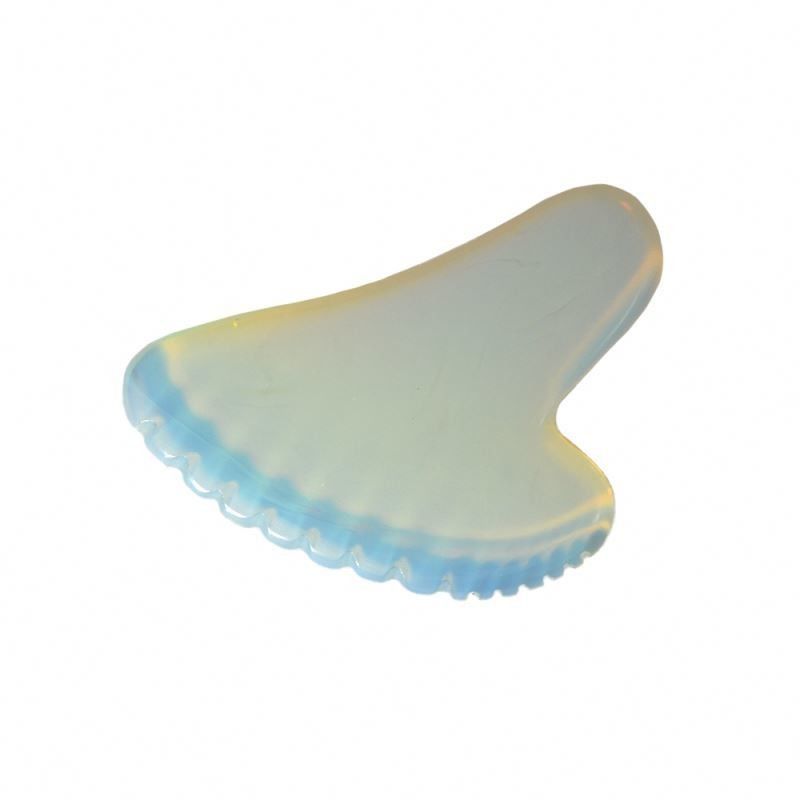 Plaque opalite Gua Sha pour les soins de la peau du visage et du corps Massage soins de santé Scrapping soins de la peau