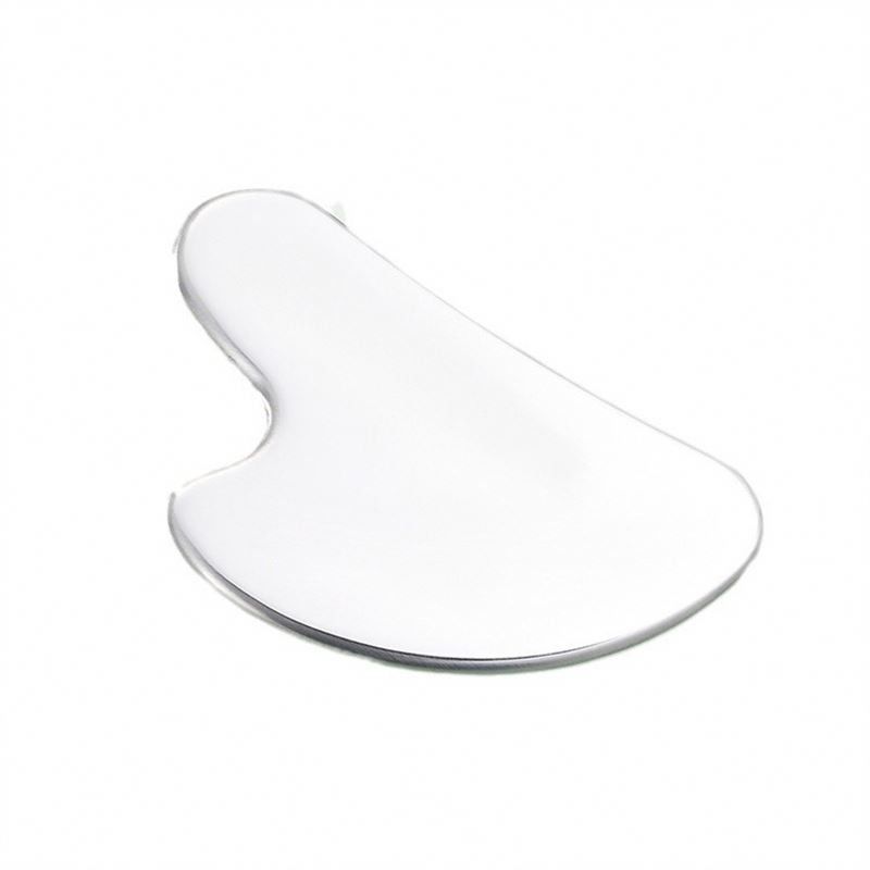 Logo personnalisé Outil de soins de la peau en acier inoxydable En forme de cœur Gua Sha Board pour le lifting du visage Massageur métallique