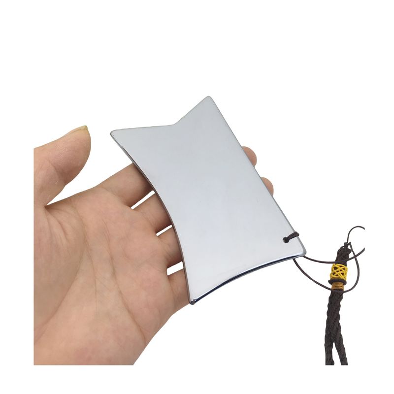 Outil de massage à grattage de plaque Terahertz Gua Sha Guasha Board pour le dos Massageur de corps avec logo personnalisé et argent