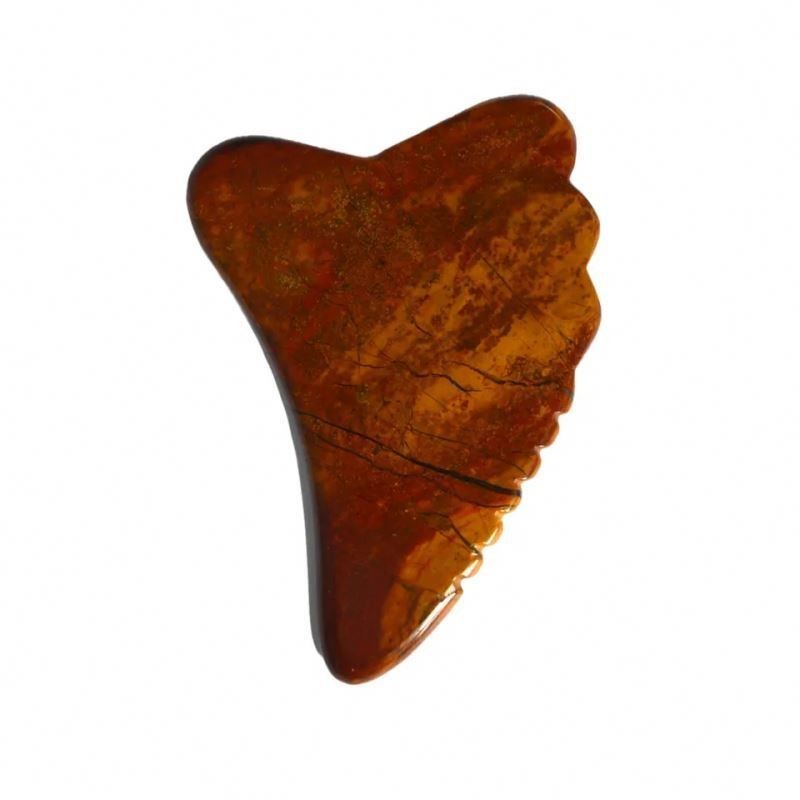 Tableau de massage à gratter Gua Sha Mookaite Jasper Outil facial 10cm*7cm*0.6cm Tableau de massage certifié ISO9001
