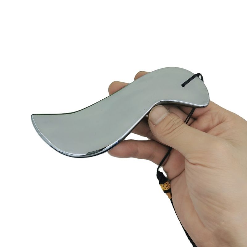 Spa de la peau Masseur de beauté faciale en forme de S Terahertz Gua Sha Masseur Scraping Outil avec logo personnalisé disponible