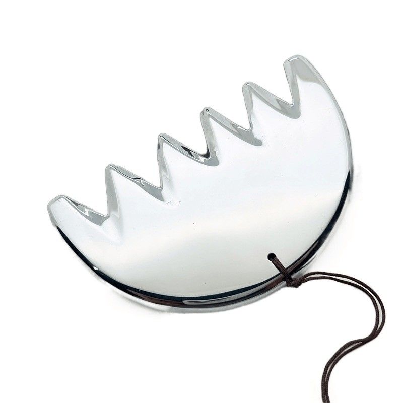 Massage de la tête Énergie naturelle Pierre Terahertz Léger Portable V Visage Beauté Soin Six Dents Rasage Peigne du cuir chevelu