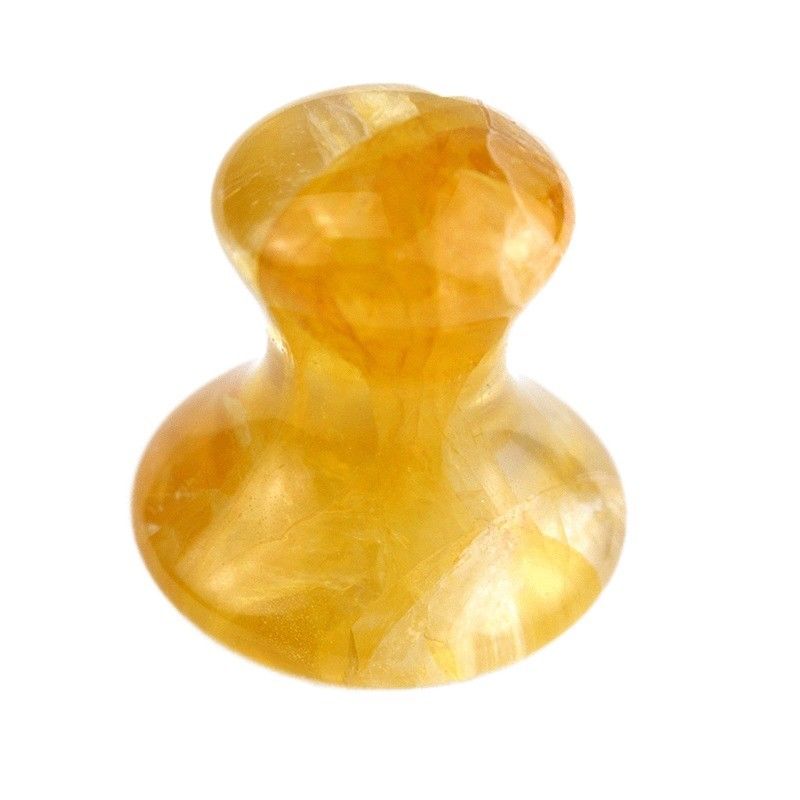 Équipement de massage corporel Naturel Jaune Citrine Champignon forme Gua Sha Pierre de massage pour la beauté du visage et les soins de la peau