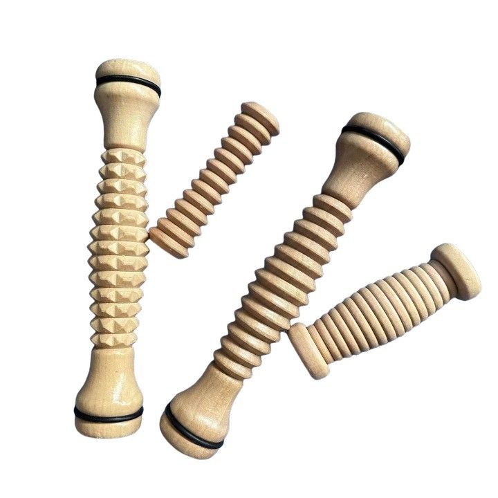 Équipement de massage corporel Therapie du bois Roller de pied Guasha Outils de massage pour le corps Gua Sha Massageur et soulagement de la fasciite plantaire