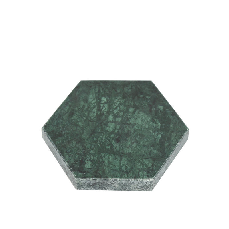 Montre-pieds en marbre ronde carré hexagonale ensemble de boisson en marbre avec polisseur pour tasses pour votre collection de boissons