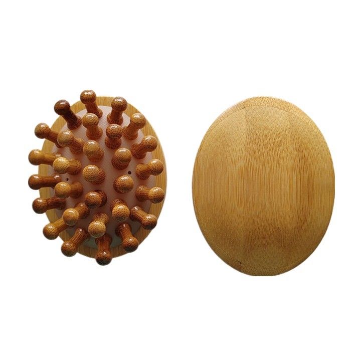 Muscles du corps Marron Populaire Bambou naturel Gua Sha Scalp Massage Airbag Peigne Bois Guasha Outil Tête Relax Massageur Coiffure soins de santé brosse de beauté