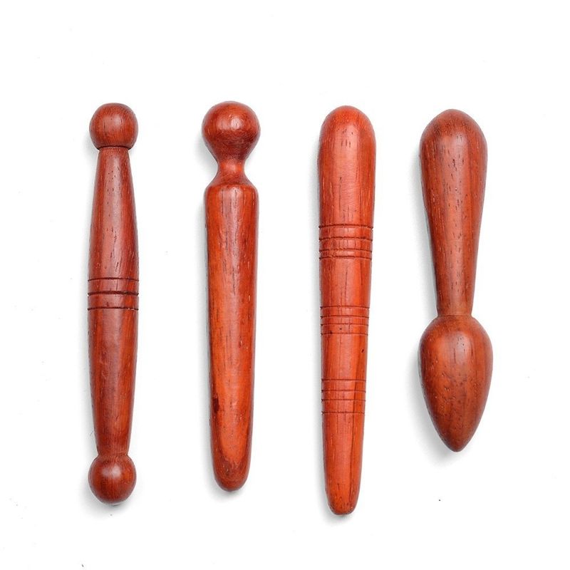 Massage complet du corps Fleur de roseau Réflexologie manuelle Relaxation Acupression Point Plume pour soins de santé musculaire Massageur en bois