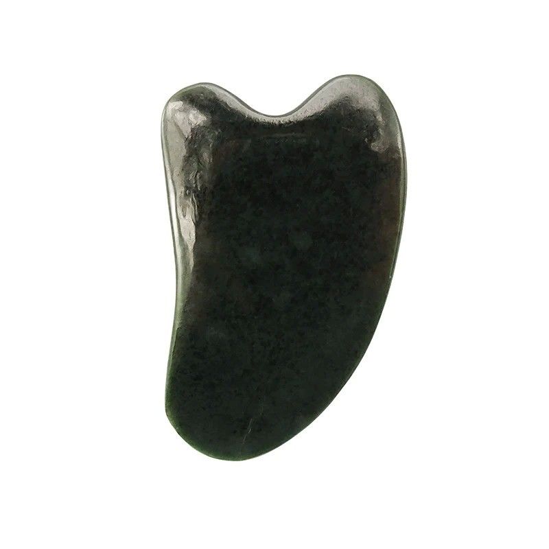 Massage du visage Nephrite naturel de pierre de jade Gua Sha Board pour le visage et le corps Soins de la peau SPA Traitement d'acupuncture