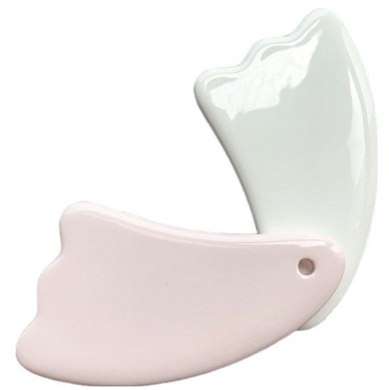 Logo personnalisé Disponibled Mini-massage Ceramique Gua Sha Outil pour le Corps Cou Visage Soins de la peau Spa Levé de beauté du visage