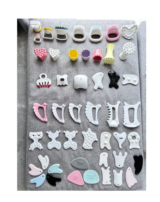 Plaque en céramique Gua Sha pour les muscles du corps et l' élimination des rides en Corée style Japon