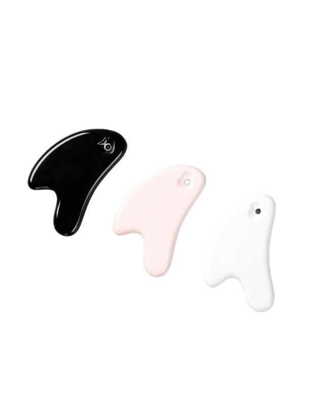 Outil de massage en céramique de Guasha pour le drainage lymphatique et carte Gua Sha de qualité médicale
