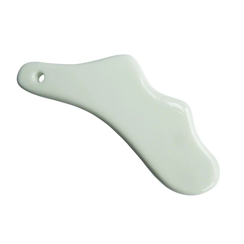 Outil de massage facial Gua Sha Corps Scraping Plate céramique réduire la graisse statique gratuit Portable pour les femmes adultes