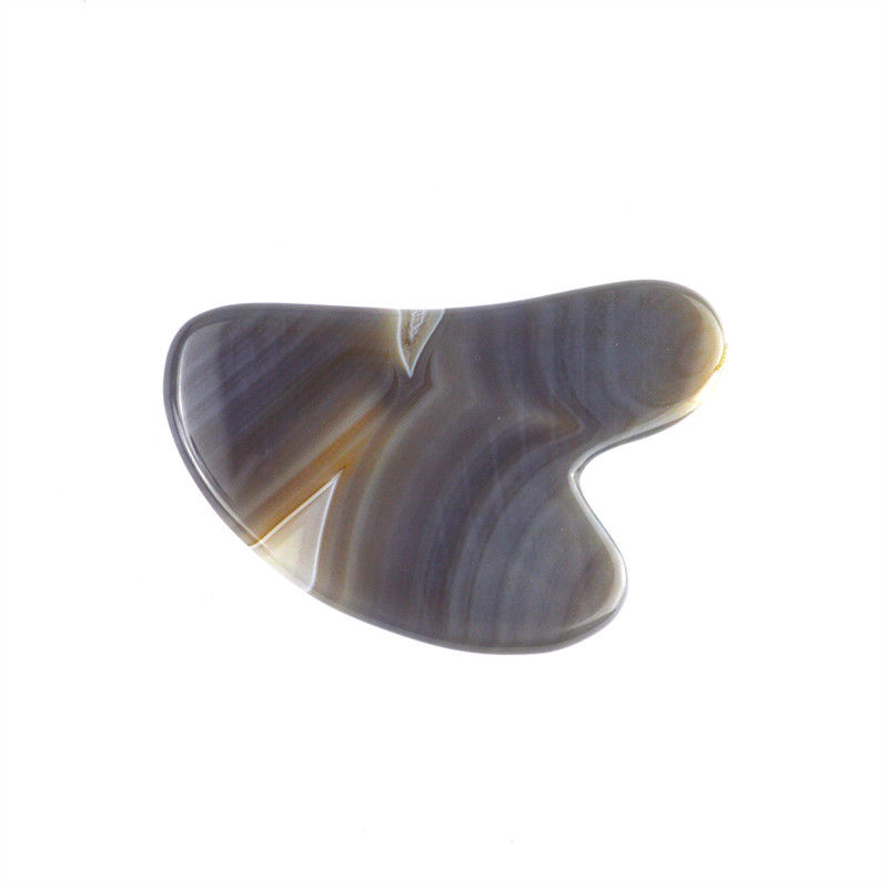 Massage du visage en forme de cœur naturel Agate Gua Sha Outil de massage pour les muscles du corps Soins personnels de la peau Spa lifting du visage Salon de beauté
