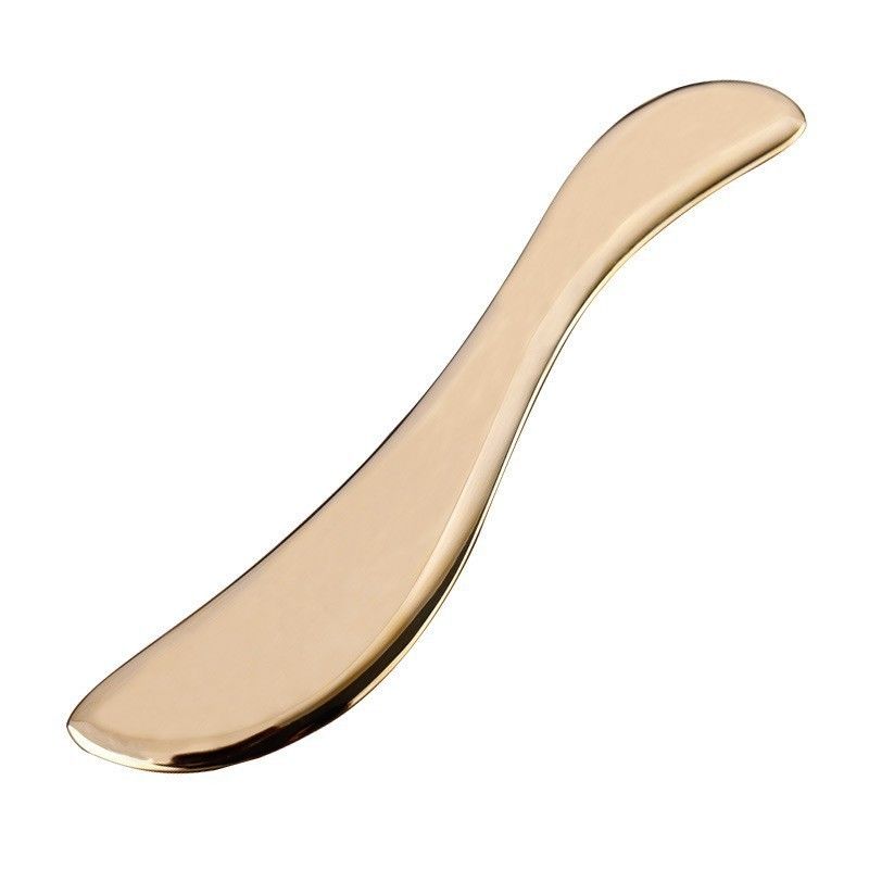 Massage corporel Kit d'outils Gua Sha Plaque en laiton de grattage Massage en forme de planche concave pour le cou et les jambes