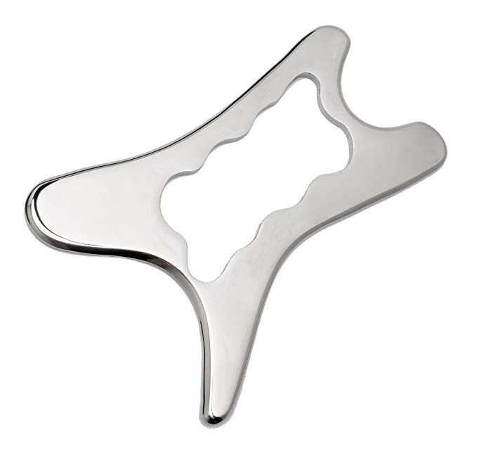 Propriétés 304 en acier inoxydable Gua Sha planche de massage du cuir chevelu pour les soins de la santé de la peau et le masseur de relaxation musculaire fasciale