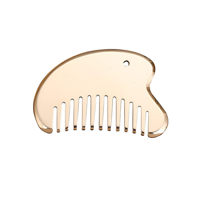 Logo personnalisé Disponible équipement de massage de la tête 2023 Massageur méridien Entretien des cheveux Brass Guasha Plate Massageur du cuir chevelu